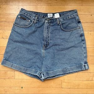 Vintage Calvin Klein high waisted denim shorts